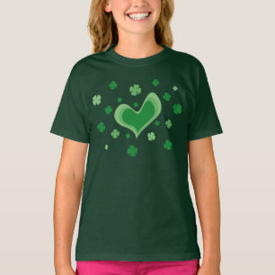 可愛いSt patricks dayのガールズシャツ Tシャツ