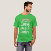 可愛いSt patricks dayワンラッキー4年生教え Tシャツ (正面フル)