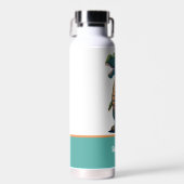 可愛いTレックスハッピーティラノサウルスレックス恐竜 ウォーターボトル (正面)