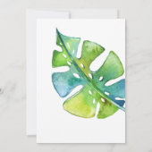 可愛いTレックスボーイ最初の誕生日ジノミテ恐竜 招待状 (裏面)