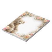 可愛いTedyy Bear 5.5インチx 6インチメモ帳 – 40ページ ノートパッド (回転)