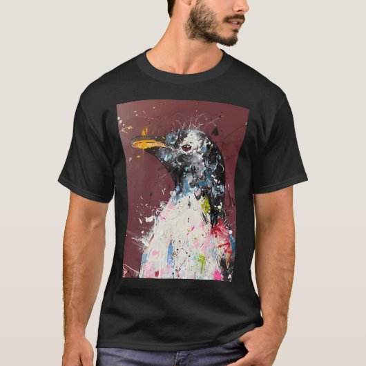 可愛いThe+Mavericks+Band+cペンギン+北極のビブス Tシャツ (正面)