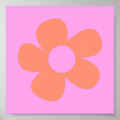 可愛いY2kホットピ名門私立校風のックフラワードルムデコール ポスター (正面)