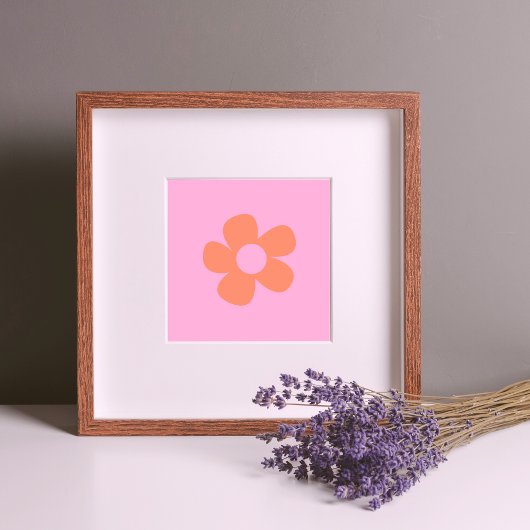 可愛いY2kホットピ名門私立校風のックフラワードルムデコール ポスター