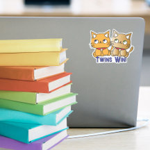 可愛おもしろいいかわいいツイン猫漫画カスタムことわざ