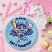 可愛おもしろいいこうもりYes我々はこうもり千 ペーパープレート (パーティー)