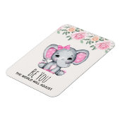 可愛おもしろいいことわざかわいい象 マグネット (左側)