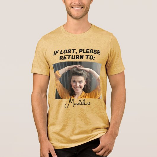 可愛おもしろいいもしカップルの写真に戻って トライブレンドＴシャツ (正面)