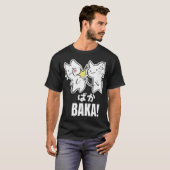 可愛おもしろいいアニメ赤キャットスラップ – Baka Japan Tシャツ (正面フル)