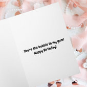 可愛おもしろいいアヒル、ラディバグ&バブル、おもしろい誕生日 カード