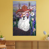 可愛おもしろいいアル保パカよカッコいい キャンバスプリント (インサイチュ (リビング))