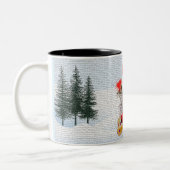 可愛おもしろいいウイスマランアードックリスマ ツートーンマグカップ (左)