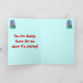 可愛おもしろいいウミガメハッピーバースデーカード カード (内部)