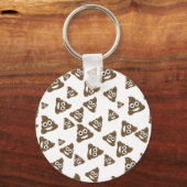 可愛おもしろいいウンチ絵文字パターン キーホルダー (正面)