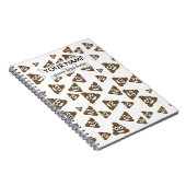 可愛おもしろいいウンチ絵文字パターン ノートブック (右側)