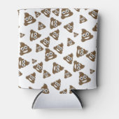 可愛おもしろいいウンチ絵文字パターン 缶クーラー (正面)