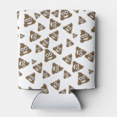 可愛おもしろいいウンチ絵文字パターン 缶クーラー (裏面)