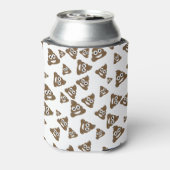 可愛おもしろいいウンチ絵文字パターン 缶クーラー (缶裏面)