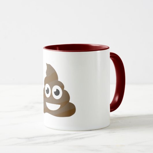 可愛おもしろいいウンチ絵文字 マグカップ (正面右)