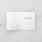 可愛おもしろいいオッターパン記念日 カード (内部)