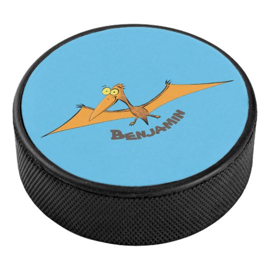 可愛おもしろいいオ飛んでいるレンジ アイスホッケーパック (3/4)