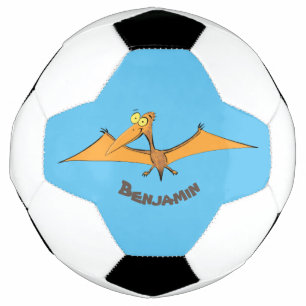 可愛おもしろいいオ飛んでいるレンジ サッカーボール