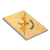 可愛おもしろいいオ飛んでいるレンジ ノートブック (右側)