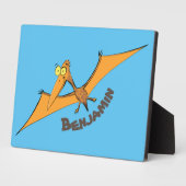 可愛おもしろいいオ飛んでいるレンジ フォトプラーク (側面)