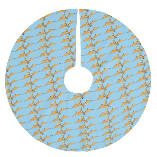 可愛おもしろいいオ飛んでいるレンジ ブラッシュドポリエステルツリースカート (正面)