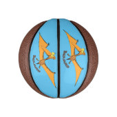 可愛おもしろいいオ飛んでいるレンジ ミニバスケットボール (縦)