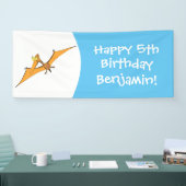 可愛おもしろいいオ飛んでいるレンジ 横断幕 (トレードショー)