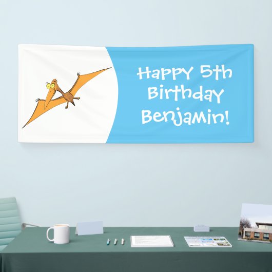 可愛おもしろいいオ飛んでいるレンジ 横断幕 (トレードショー)