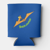 可愛おもしろいいオ飛んでいるレンジ 缶クーラー (正面)