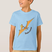 可愛おもしろいいオ飛んでいるレンジ Tシャツ (正面)