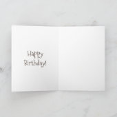 可愛おもしろいいカラスのカラス漫画イラストレーション カード (内部)