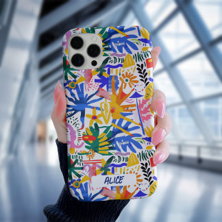 可愛おもしろいいカラフルドードル漫画パーソナライズされた iPhone 16 PROケース