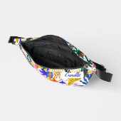 可愛おもしろいいカラフル形ドードルパーソナライズされた ファニーパック (見開き)