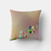 可愛おもしろいいカラフル猫足 クッション (裏面)