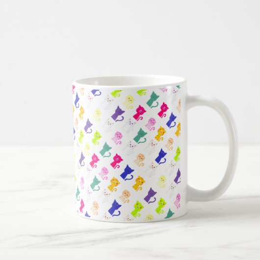 可愛おもしろいいカラフル コーヒーマグカップ (右)