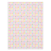 可愛おもしろいいガーリーカスタム会話キャンディハート テーブルクロス (正面)