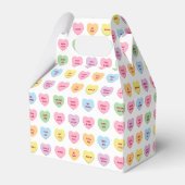 可愛おもしろいいガーリーカスタム会話キャンディハート フェイバーボックス (正面サイド)