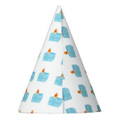 可愛おもしろいいキッズアートセントニコラス・シンタークラース パーティーハット (裏面)