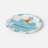 可愛おもしろいいキッズアートセントニコラス・シンタークラース ペーパープレート (アングル)