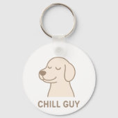 可愛おもしろいいキーチェーン – "Chill Guy"漫画犬 キーホルダー (裏面)