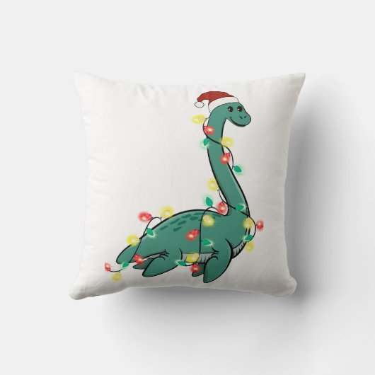 可愛おもしろいいクリスマスのロクネス・モンスター クッション (裏面)