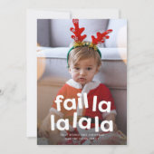 可愛おもしろいいクリスマスは一枚赤 シーズンカード (正面)