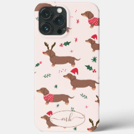 可愛おもしろいいクリスマス犬ペット柄 iPhone 13 PRO MAXケース