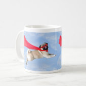 可愛おもしろいいクールドッグビスケットパグマグ コーヒーマグカップ (正面左)