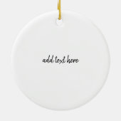 可愛おもしろいいコアラのクリスマスカードfa la Australia セラミックオーナメント (裏面)