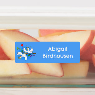 可愛おもしろいいコッカトゥーの鳥パーソナライズされた漫画 ラベル